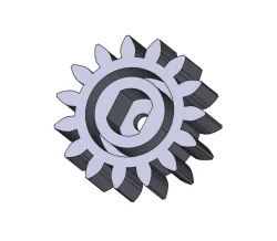 Modélisation 3D engrenage distributeur de croquettes Modélisation 3D engrenage distributeur de croquettes